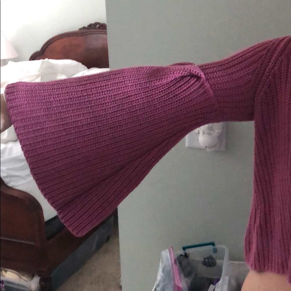 Free People sweater with flare sleeves
